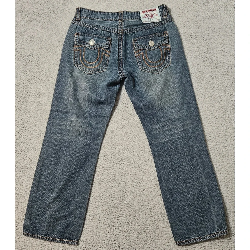 Vtg Y2K True Religion Billy Jeans Mens 34 x 30 Big T‎ Thick Stitch Made In USA